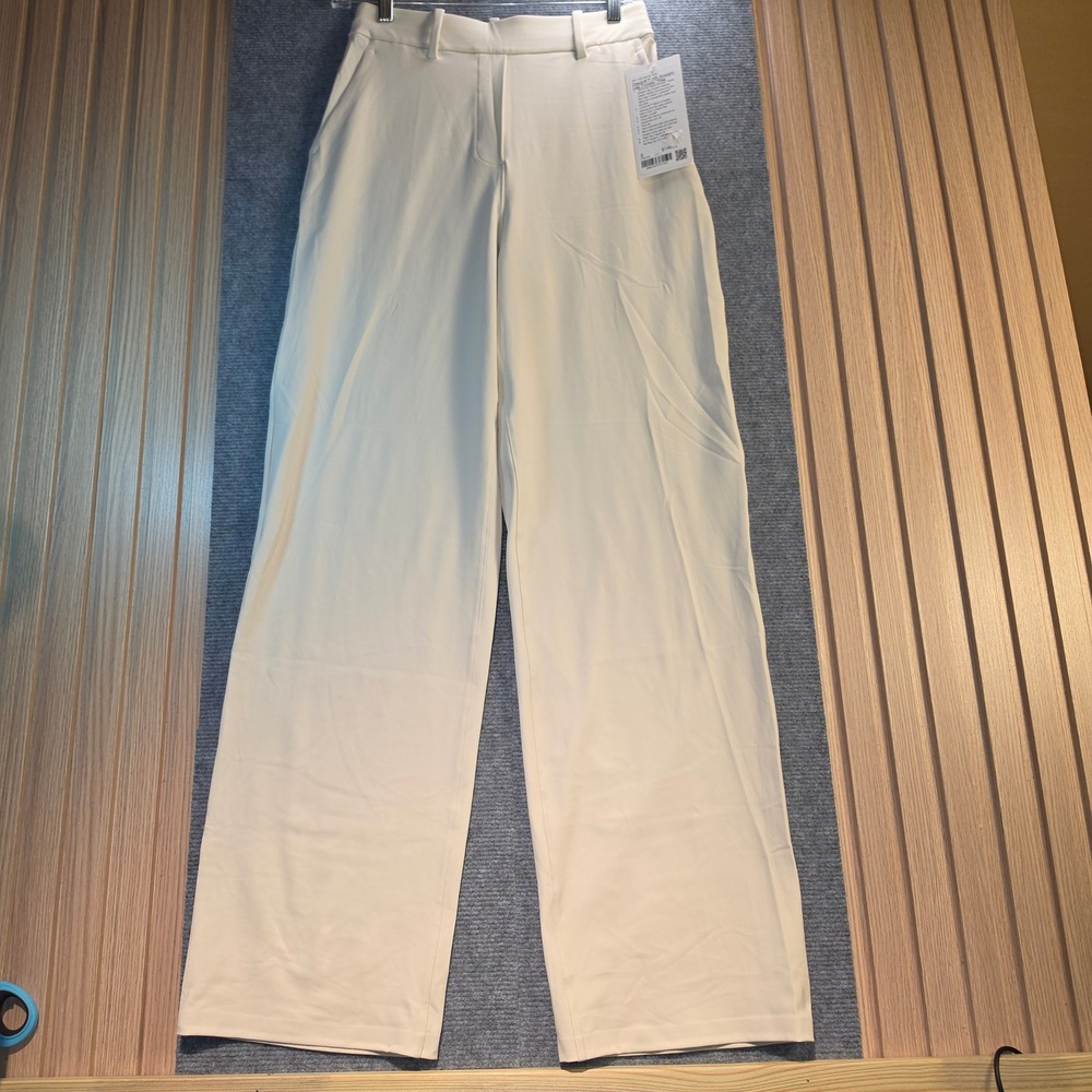 Lululemon Daydrift HR Straight-Leg Trouser S Light Ivory New With Tags LW5HXMS
